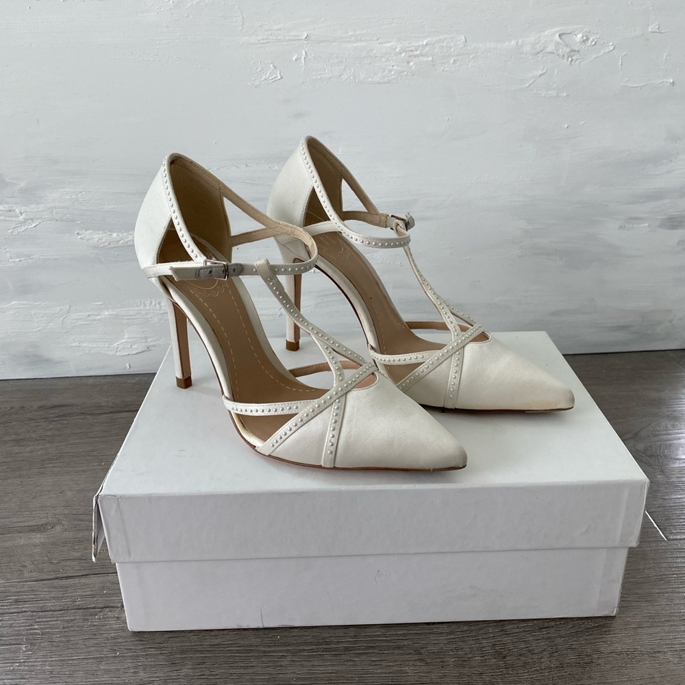 LK Bennett Benedetta Bridal T- Strap Heels